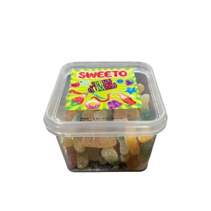 Sweeto Jelly Sweets Fizzy Worms Halal 160g 12 Tub